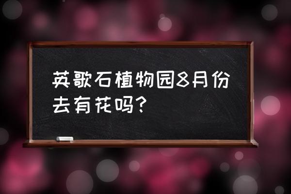 现在英歌石植物园看什么花 英歌石植物园8月份去有花吗？