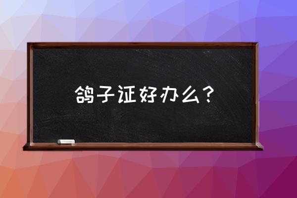 办理珍禽养殖证好办吗 鸽子证好办么？