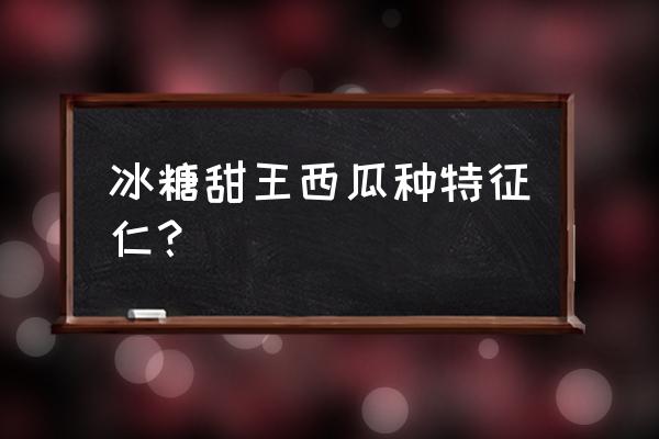 美都西瓜和甜王怎么通过外表区分 冰糖甜王西瓜种特征仁？