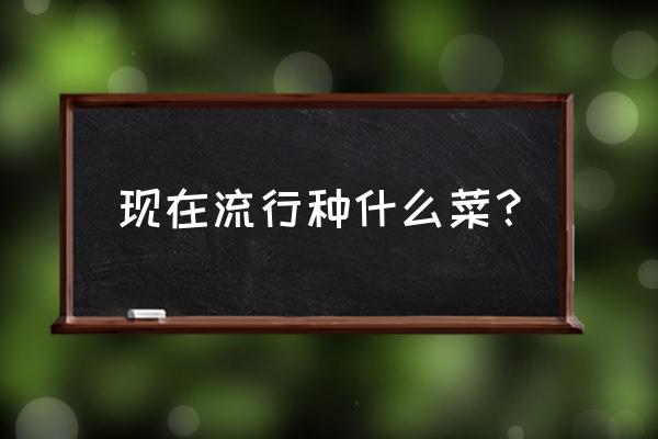 12种果蔬大全 现在流行种什么菜？