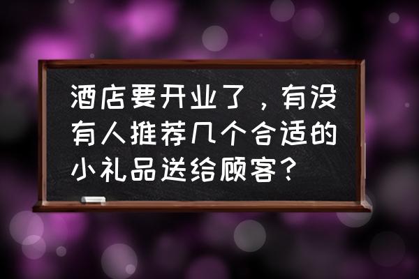 适合住酒店带的食物 酒店要开业了，有没有人推荐几个合适的小礼品送给顾客？