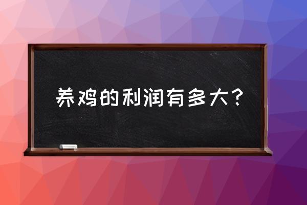 湖南土鸡养殖前景怎样 养鸡的利润有多大？