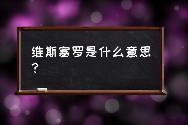 洛克王国怎样出海 维斯塞罗是什么意思？