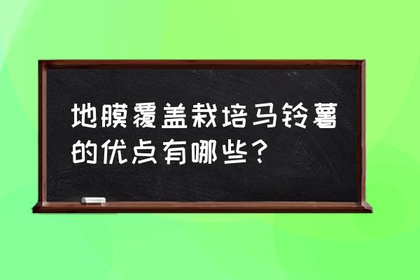 马铃薯发芽变绿的照片 地膜覆盖栽培马铃薯的优点有哪些？