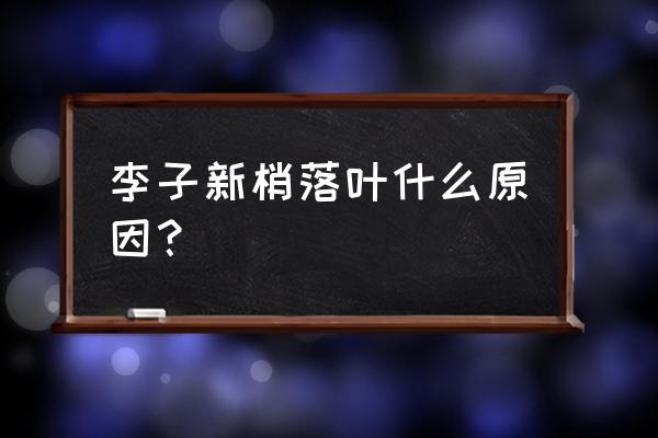 果树烂根八成是因为这些原因 李子新梢落叶什么原因？