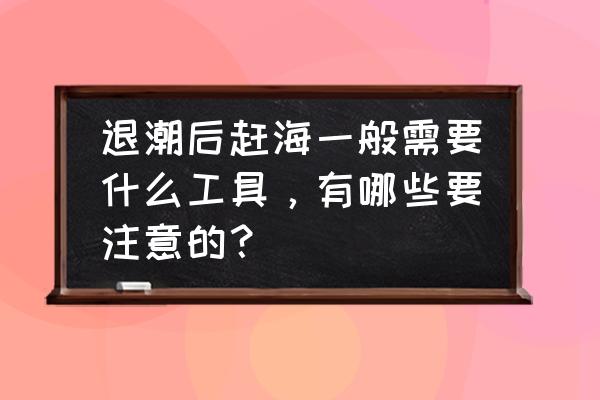 去海边生活需要准备什么 退潮后赶海一般需要什么工具，有哪些要注意的？